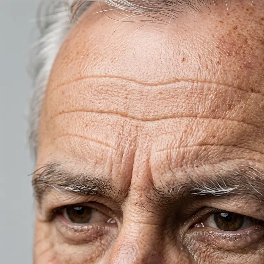 Rughe sulla fronte / segni profondi