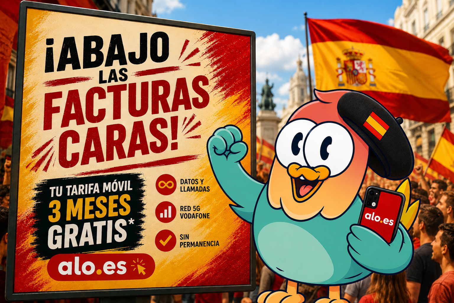 aló - ¡ABAJO LAS FACTURAS CARAS!