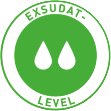 mäßiges Exsudat