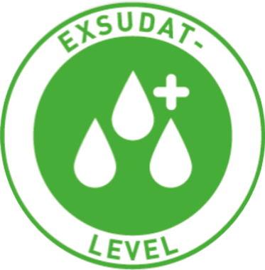 sehr starkes Exsudat