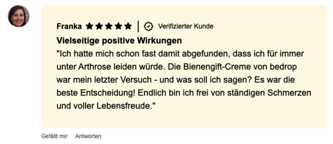 Kundenstimme Franka