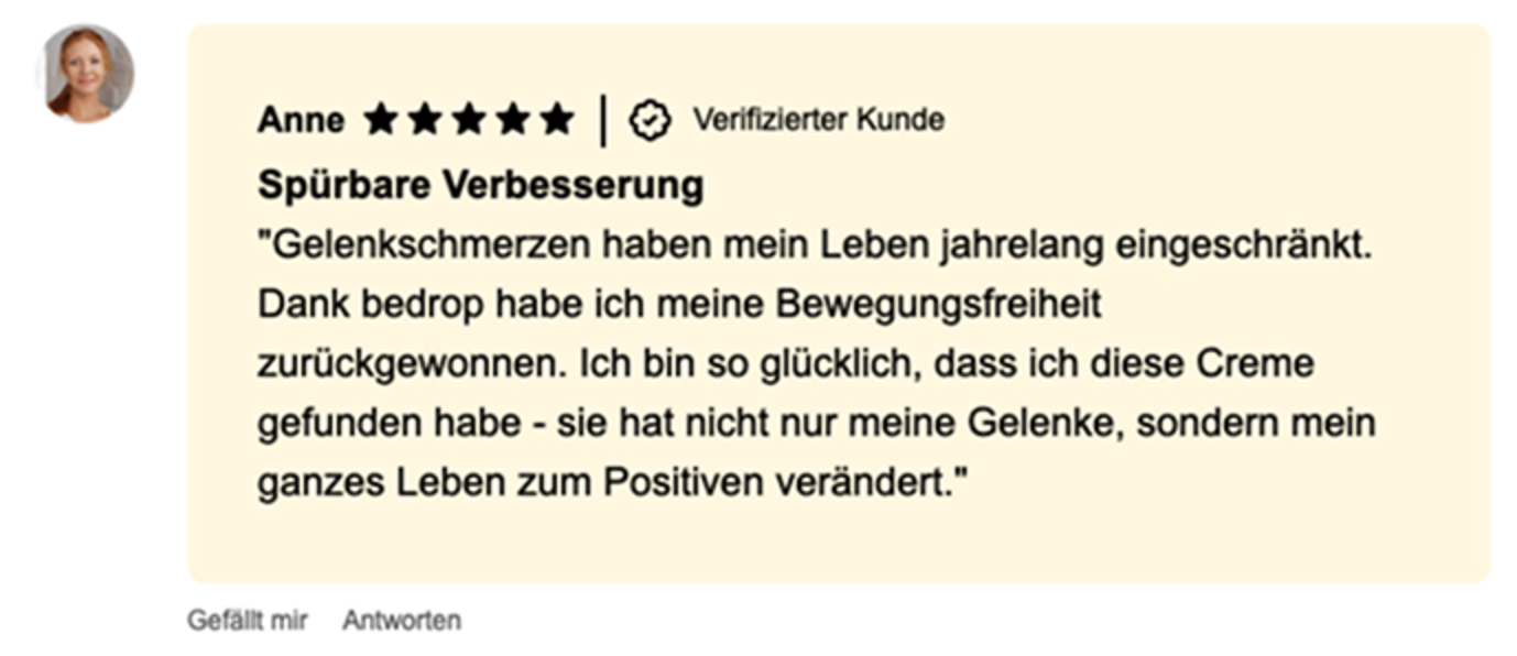Kundenstimme Anne
