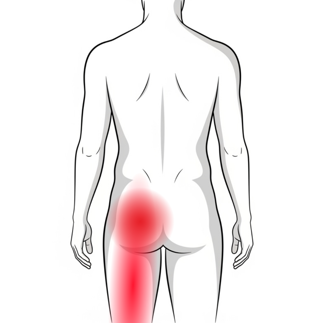 Radiating down legs (sciatica)