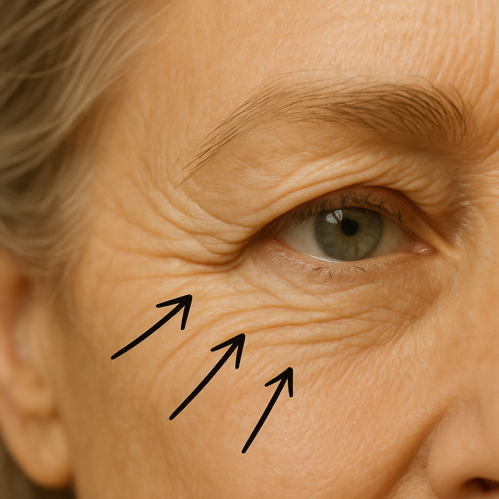 Eye Wrinkles or Crows Feet