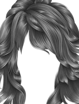 Naturally gray or graying hair