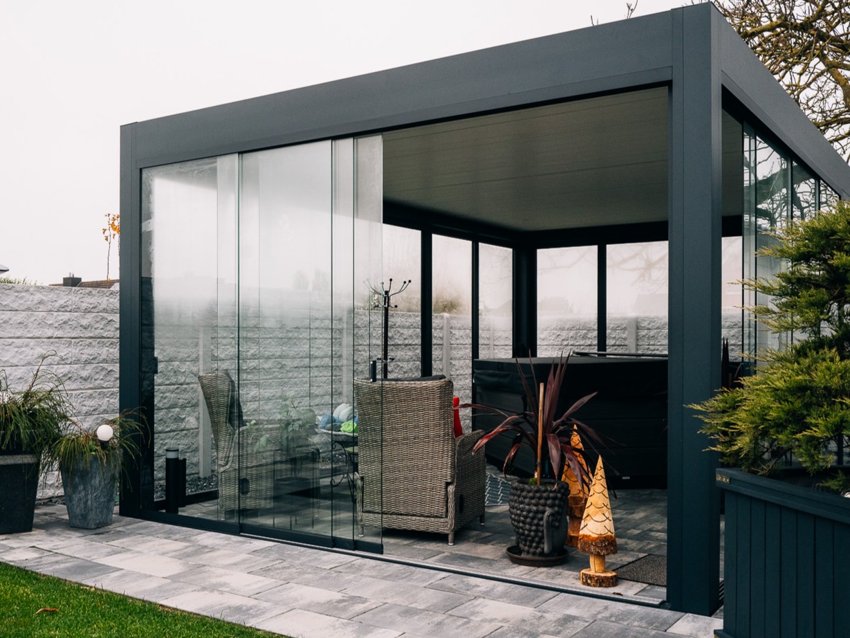 Glasschiebewand