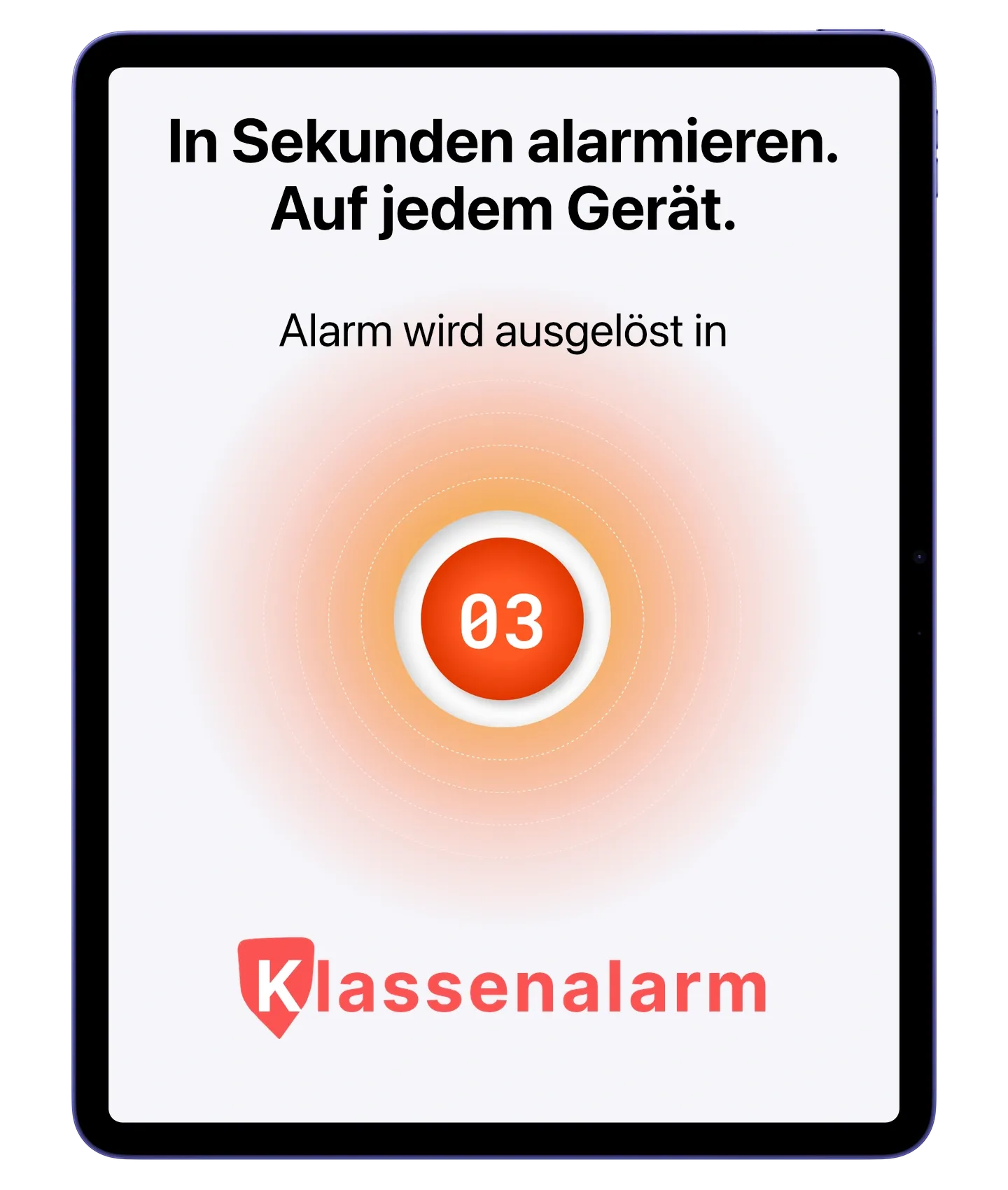 Alarmierung auf dem iPad