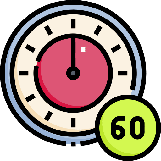 1 hour, give or take