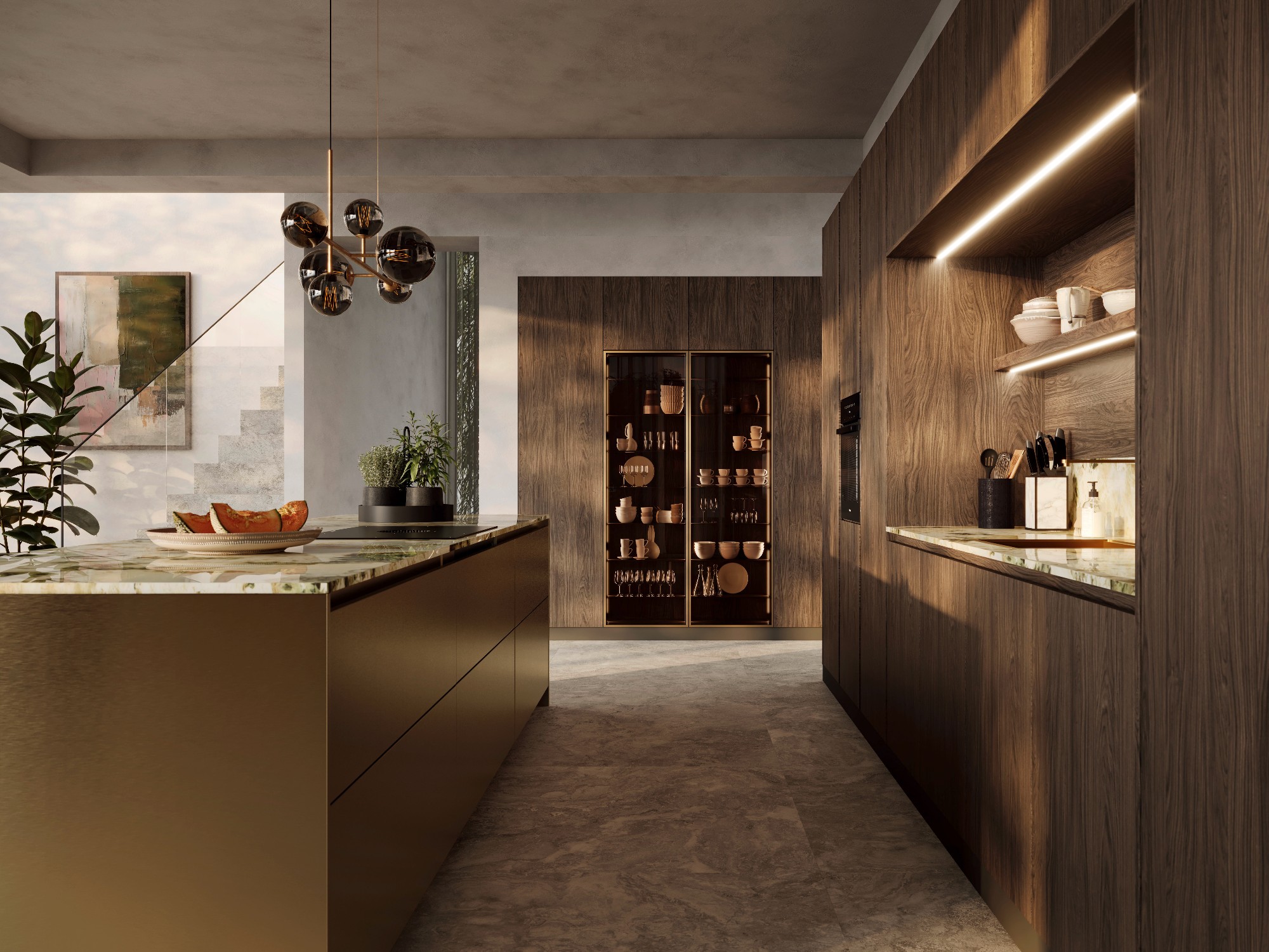 Küche mit Kochinsel