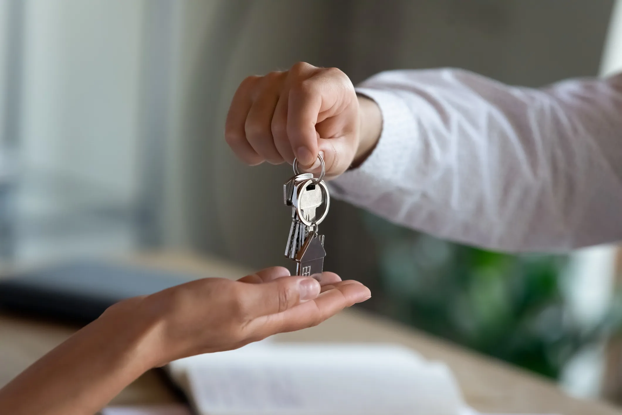 Passing off keys to new home