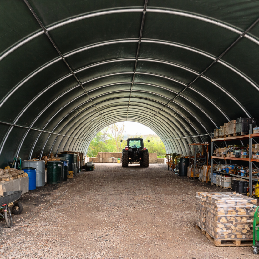 Rundbogenhalle 9,15m x 12m x 4.5m