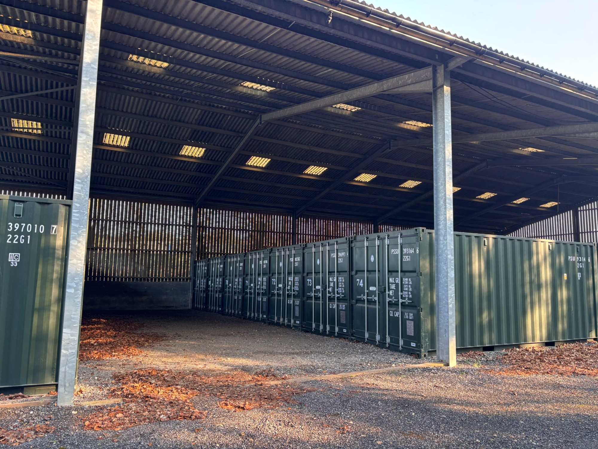 Wallingford Self Storage outdoor site containers