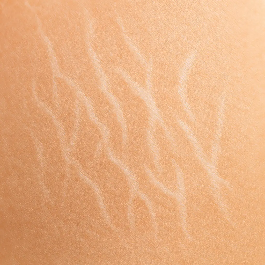 Older white / silvery lines that have been there for years
