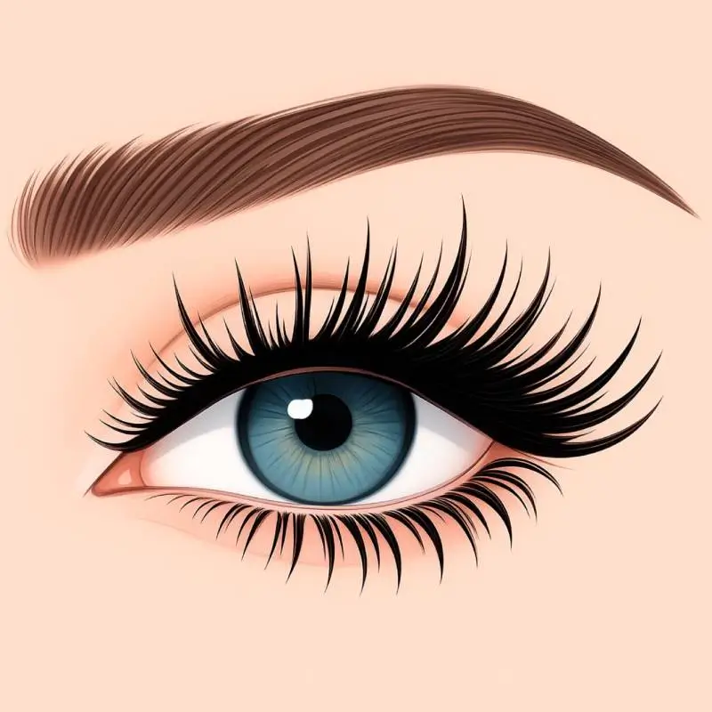 Long and dramatic (like false lashes but real)