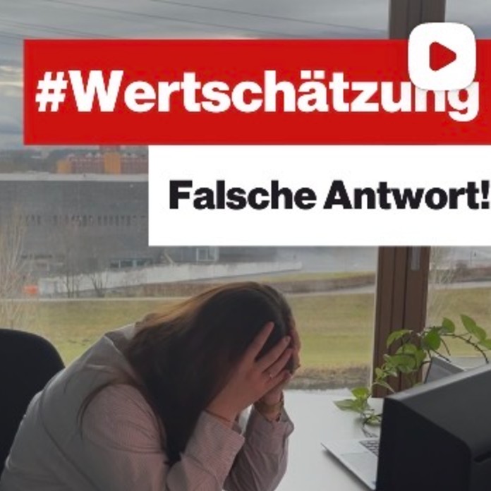 wertschätzung falsche antwort slay