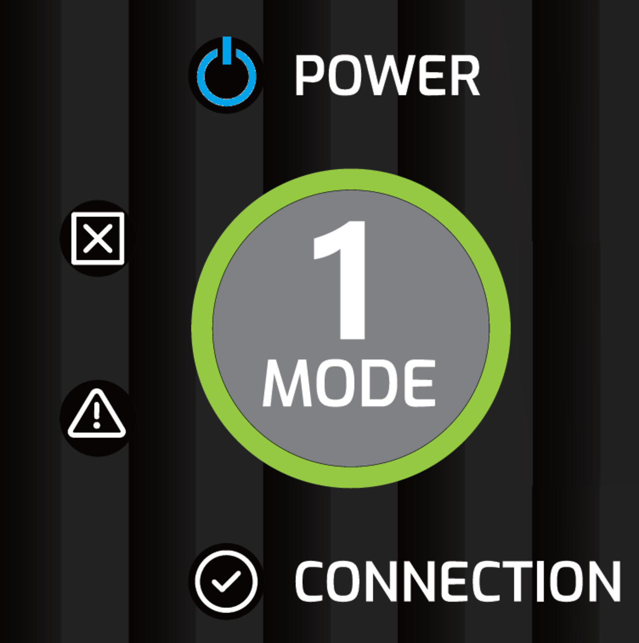 Blue Power Light