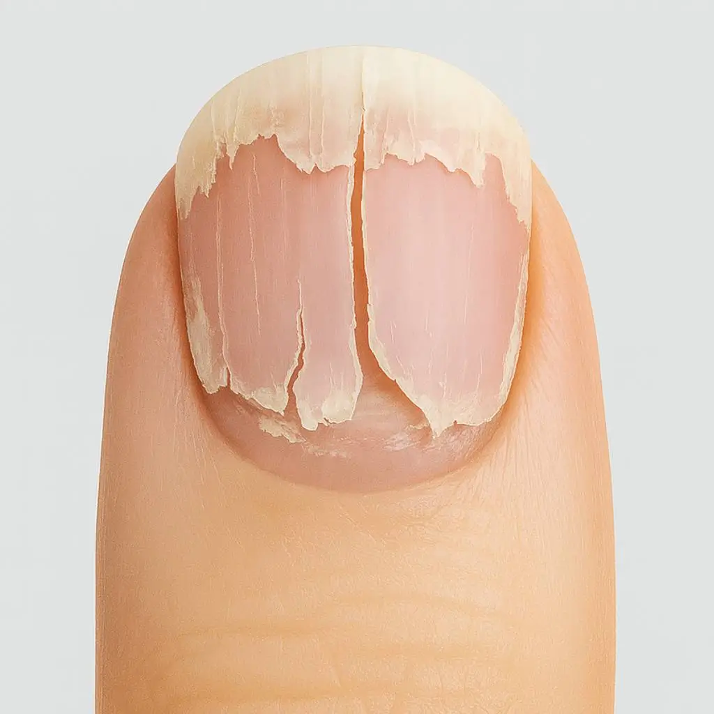 Cracking or breaking easily