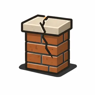 Cracks in brick or mortar 