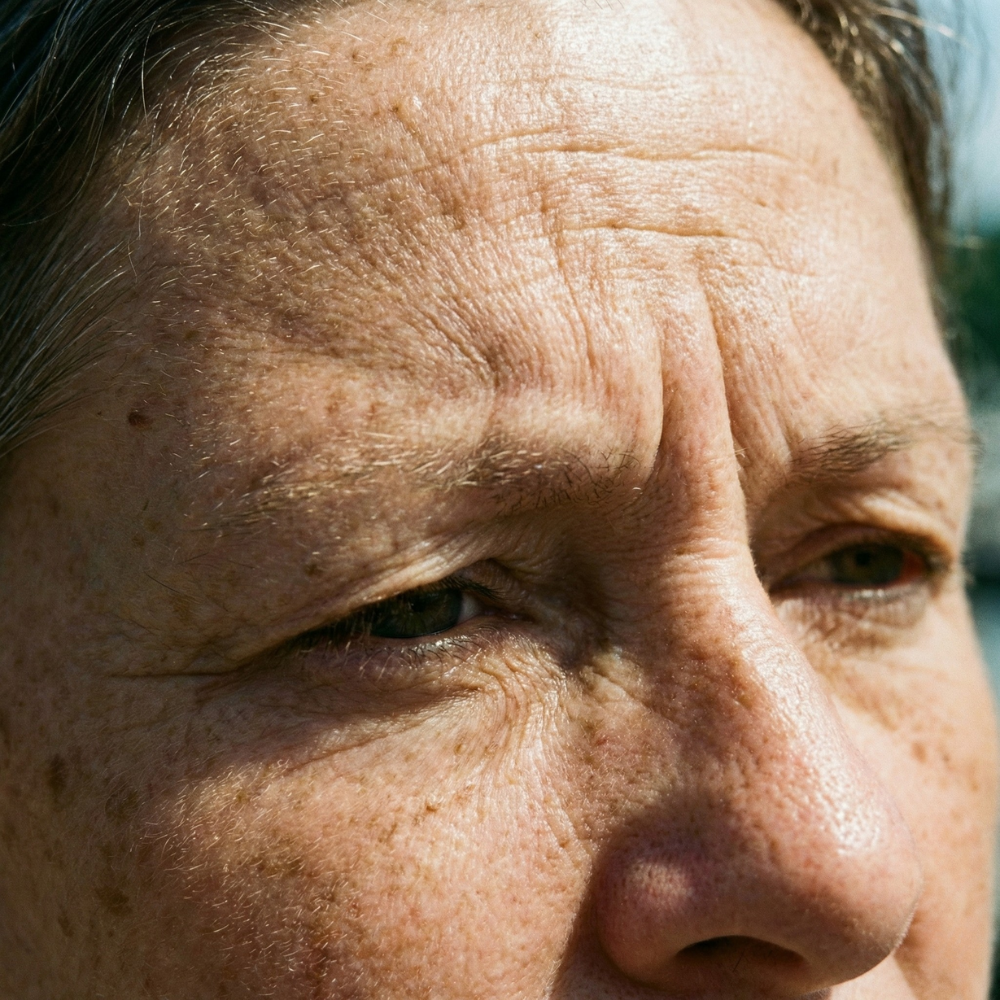 Forehead wrinkles