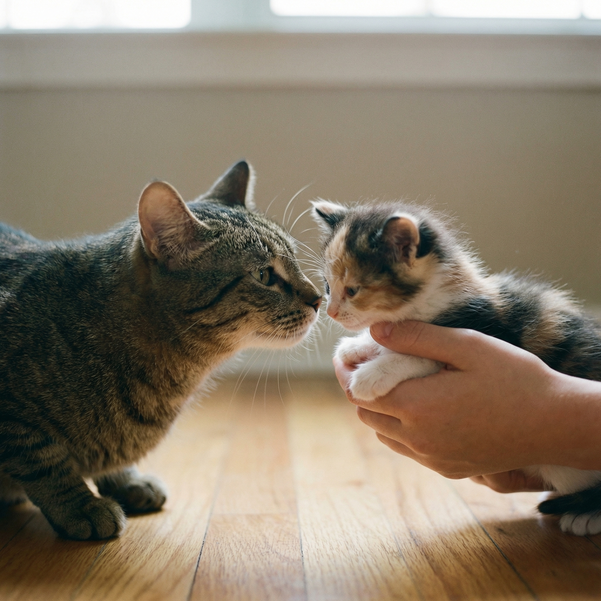 A new cat isn't being accepted by the others