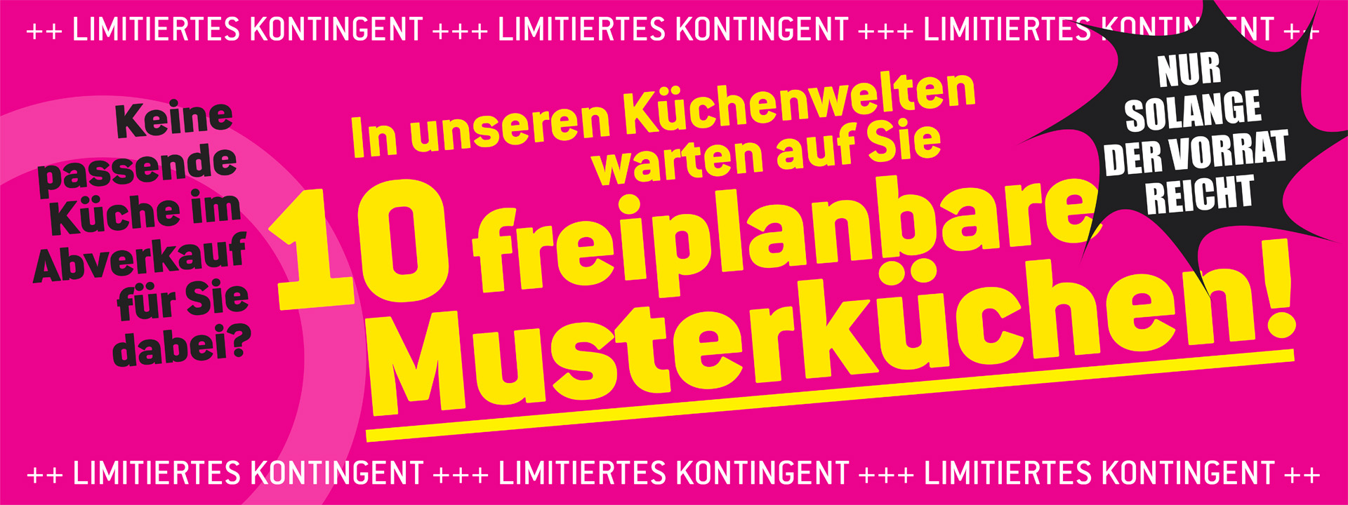 10 freiplanbare Musterküchen!