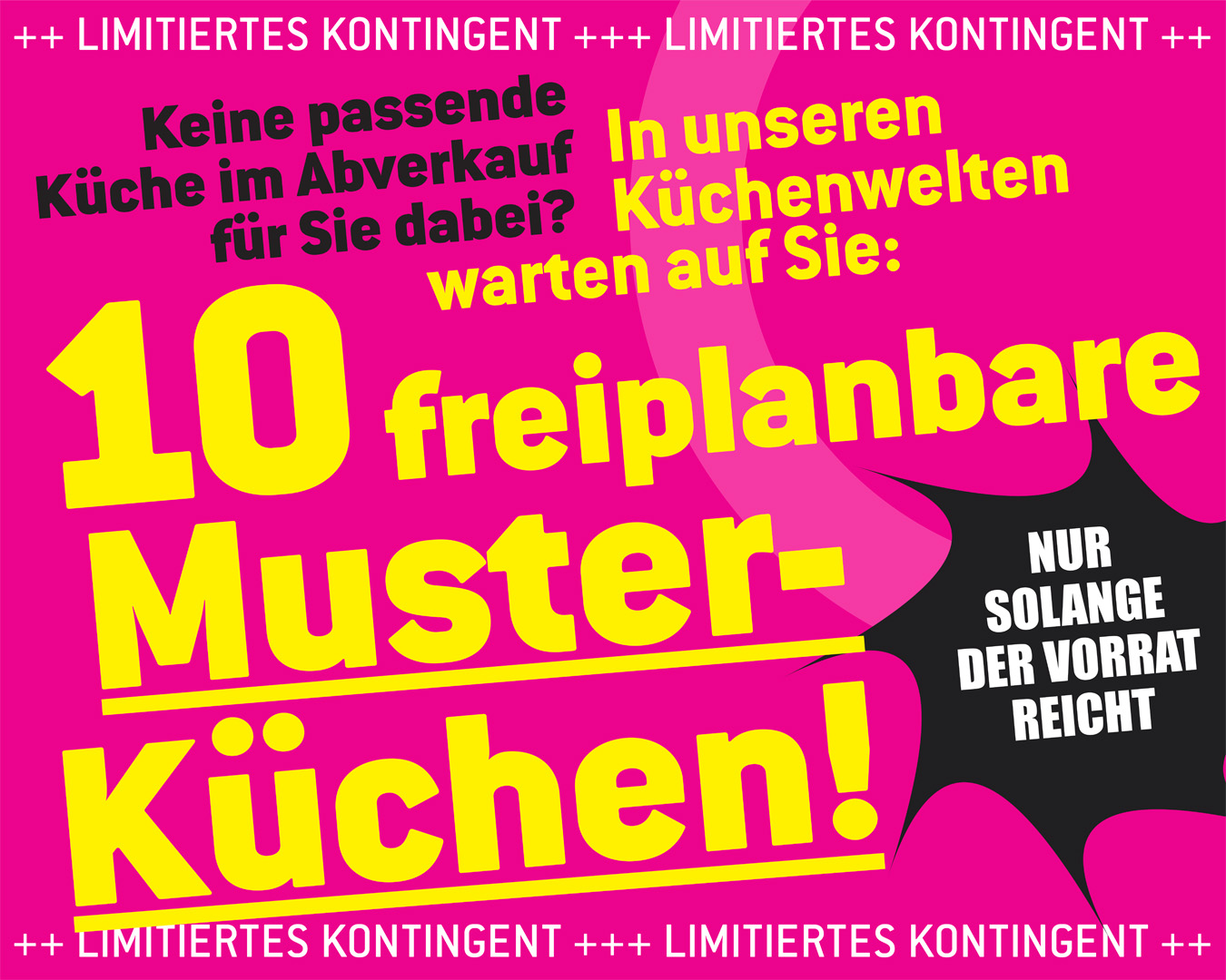 10 freiplanbare Musterküchen!