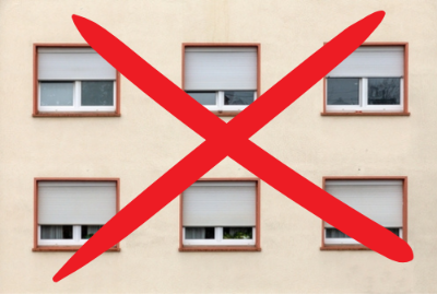 Fenster ohne Rollladen 