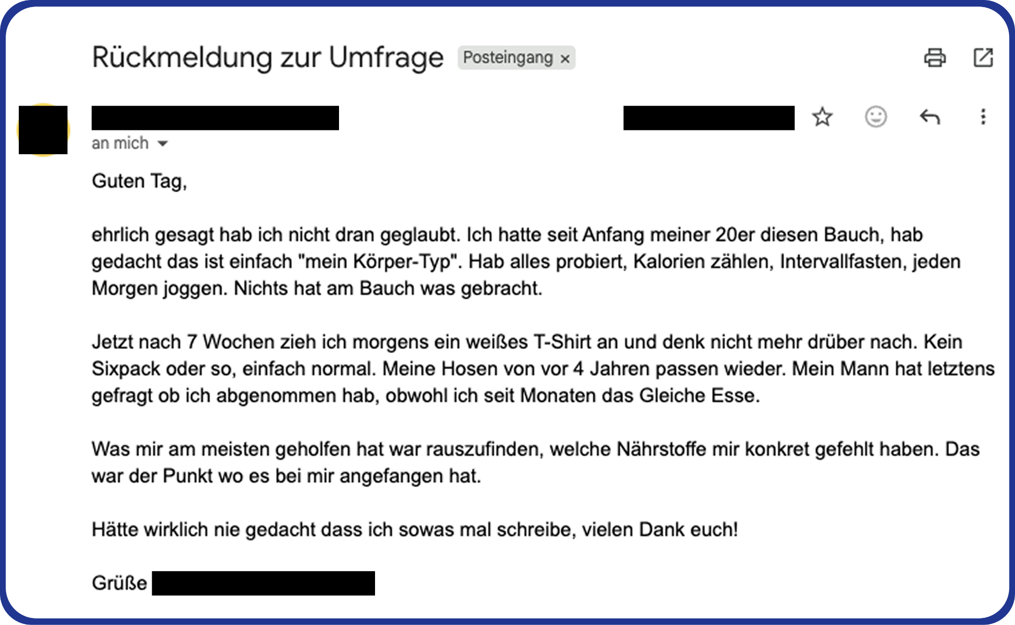 Teilnehmer-Rückmeldung