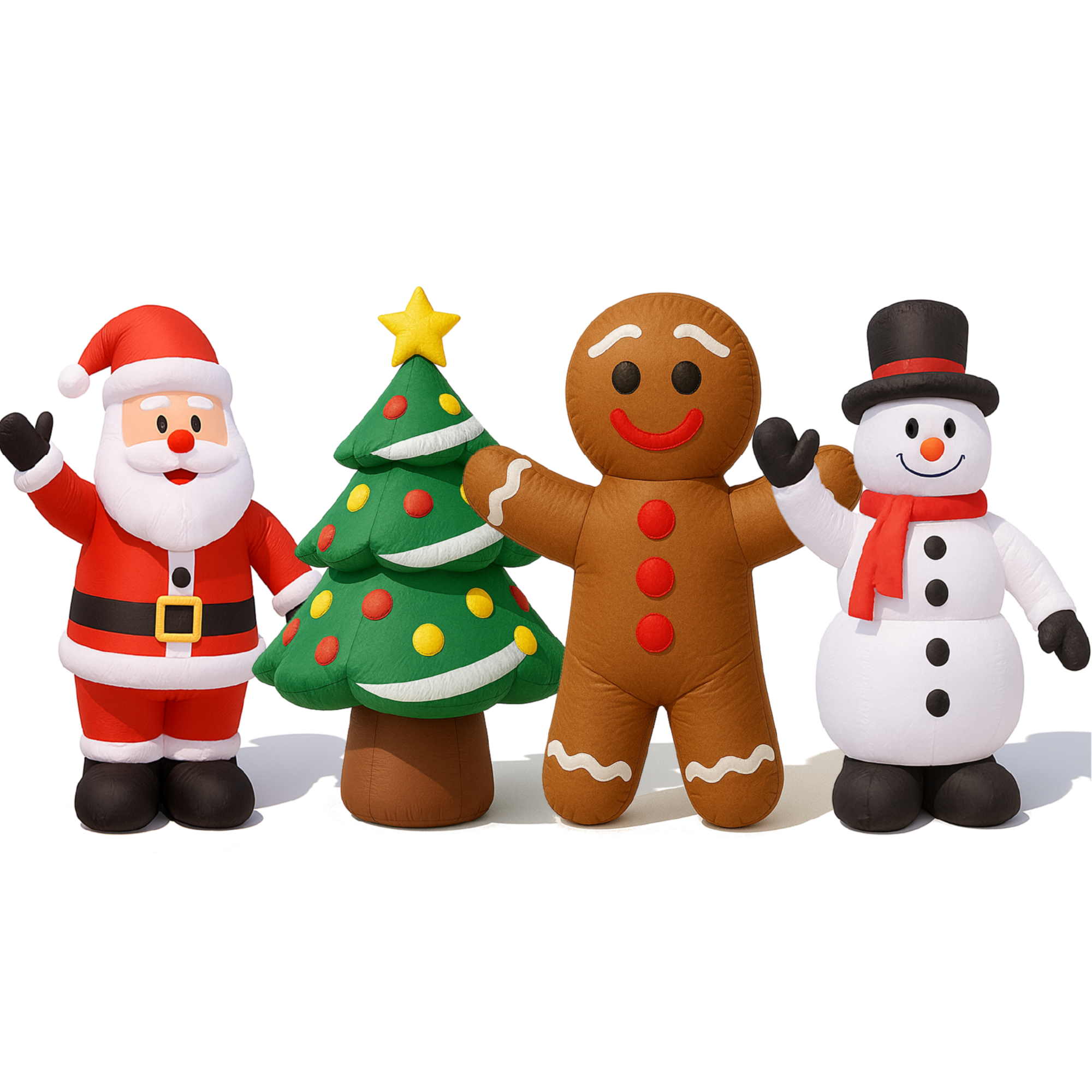 Aufblasbare Weihnachtsfiguren