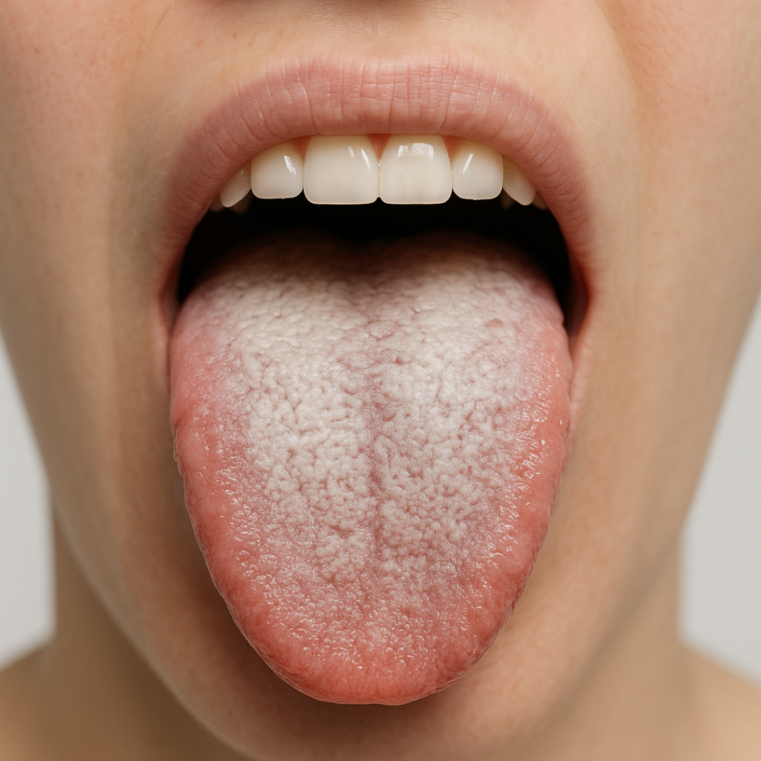 White coating on tongue