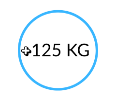 Mehr als 125 kg