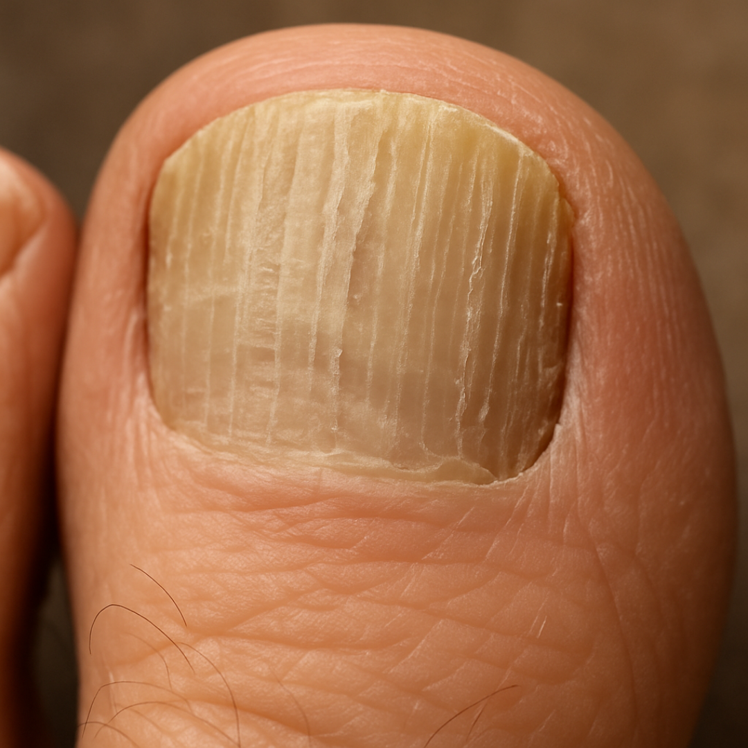 Thick, raised nail