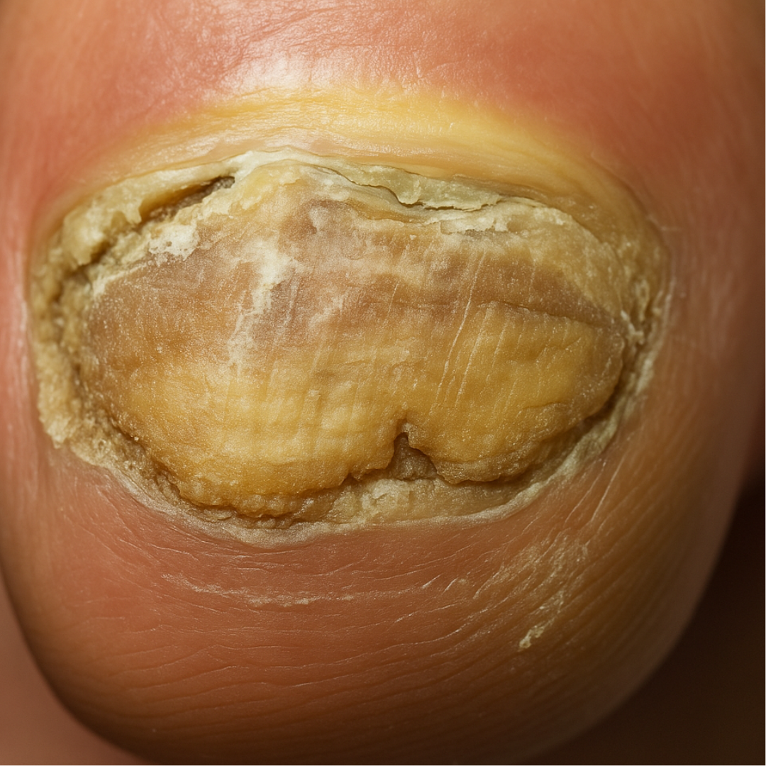 Severe - extremely thick, can't clip