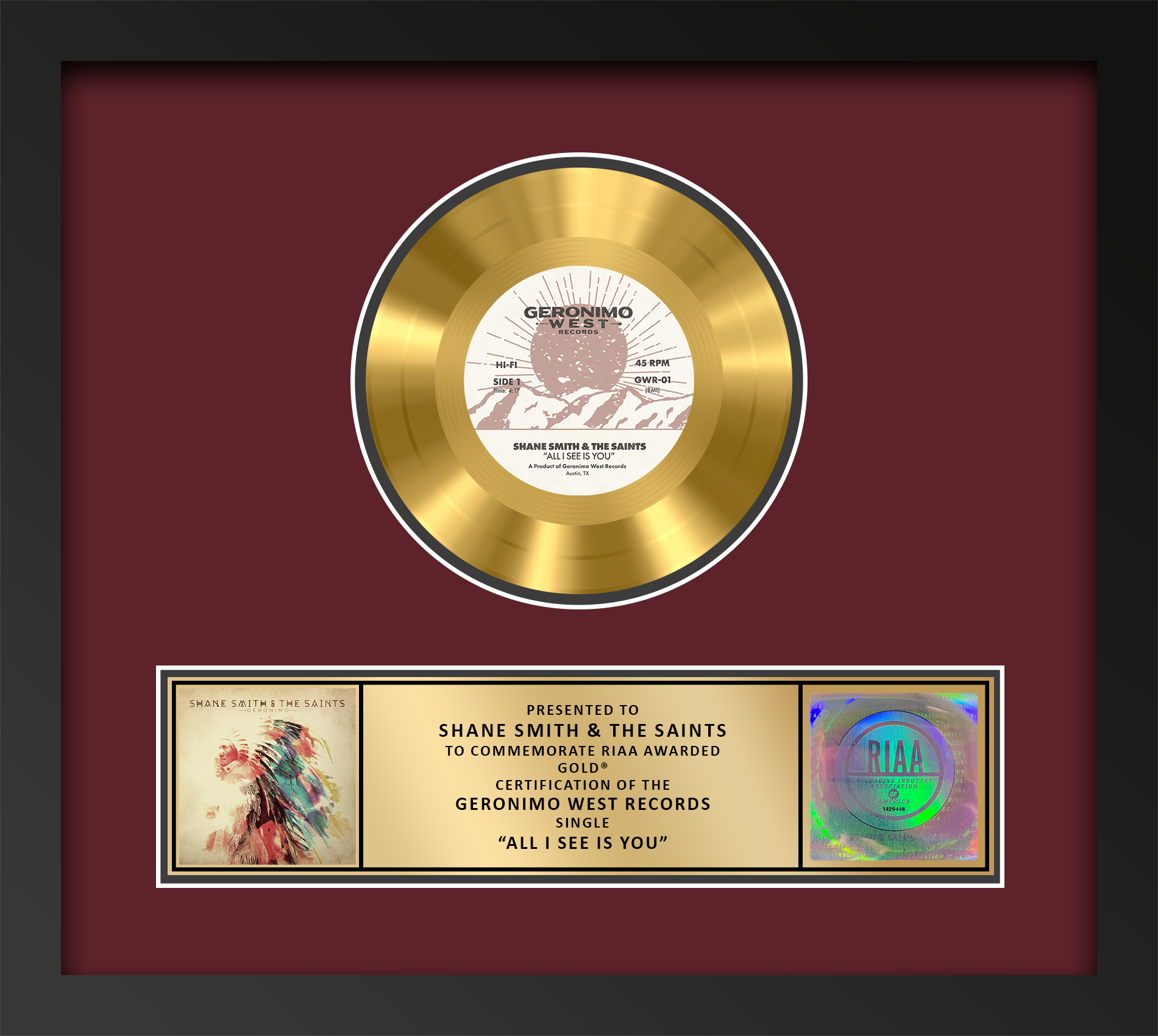 Gold Single Award