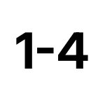 1 - 4 Punkte
