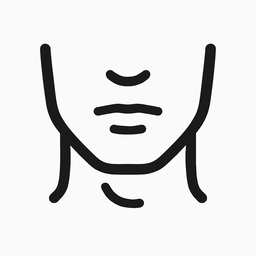 Chin or mouth area