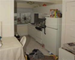 2 - Only slightly cluttered and can still walk freely